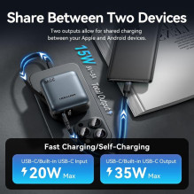 POWER BANK USB 10000MAH 35W / MINI GRAY FHEH0 VENTION