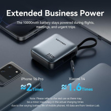 POWER BANK USB 10000MAH 35W / MINI GRAY FHEH0 VENTION
