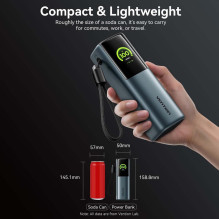 POWER BANK USB 20000MAH 165W / GRAY TFT DISPLAY FKFH0 VENTION