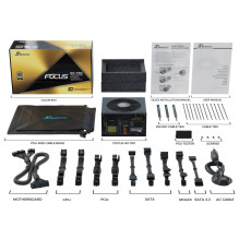 Power Supply, SEASONIC, FOCUS-GX-750-ATX31, 750 Watts, Efficiency 80 PLUS GOLD, MTBF 100000 hours, FOCUS-GX-750-ATX31