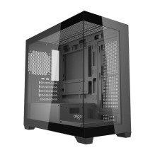Kompiuterio korpusas - darkFlash C218M Mini Tower (Micro-ATX, 6 ARGB ventiliatorių, juodas)