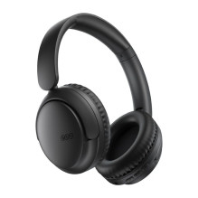 Belaidės ausinės - QCY GCY H2S Lite 40mm garsiakalbiai, Bluetooth 6.0, 60h baterija juoda