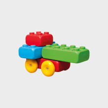 Konstruktorius - Marioinex konstruktoriaus blokų rinkinys 30 dalių įvairių spalvų