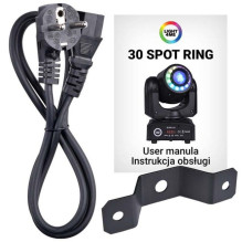 LED prožektorius - Light4Me Spot Ring 30 60W 13 LEDs Juodas