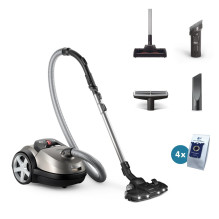 Vacuum Cleaner, PHILIPS, Cordless, 900 Watts, Capacity 4 l, Noise 75 dB, Black / Grey, Weight 5.3 kg, XD8152 / 12 Vacuum Cleaner, PHILIPS, Cordless, 900 Watts, Capacity 4 l, Noise 75 dB, Black / Grey, Weight 5.3 kg, XD8152 / 12