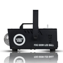 LIGHT4ME Fog 600W LED Ball - smoke and fog machine with backlit smoke effect + disco ball