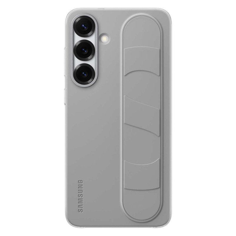 Samsung Standing Grip Case EF-GS936CJEGWW silikoninis dėklas su laikikliu / stovu Samsung Galaxy S25+ - pilka