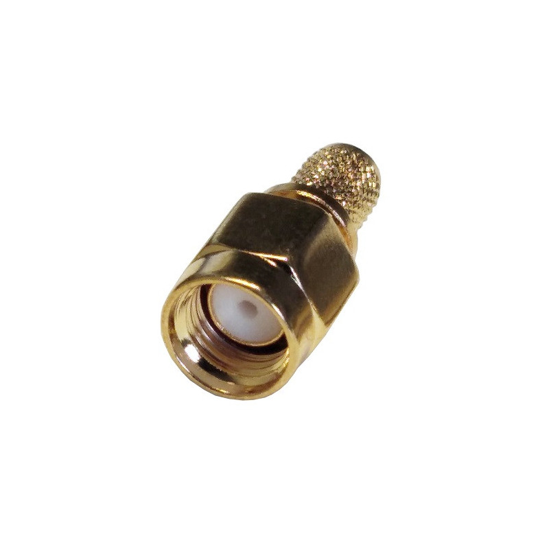 RPSMA-male crimp connector for RG58 cable