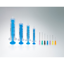 CHIRANA® 2-part disposable syringes with needles (5 ml with needle 0,70 x 35 mm (22 G x 1 2 / 5'')) - 100pcs / 1box