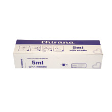 CHIRANA® 2-part disposable syringes with needles (5 ml with needle 0,70 x 35 mm (22 G x 1 2 / 5'')) - 100pcs / 1box