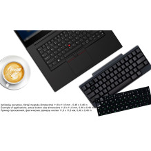 Lipdukai klaviatūrai , Keyboard stickers , Наклейки на клавиатуру - EN-US / LT / RU - 11,8 mm x 11,8 mm , 0,46 in x 0,46