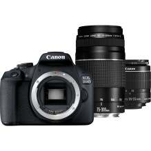 Canon EOS 2000D + EF-S 18-55mm IS II + EF 75-300mm III