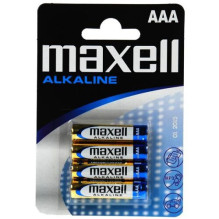 Battery - Maxell Alkaline LR-03 AAA 4 pcs. 1.5V Disposable Battery - Maxell Alkaline LR-03 AAA 4 pcs. 1.5V Disposable