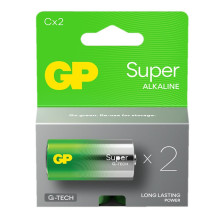 GP LR14 C Super baterijos 2 vnt. GP LR14 C Super baterijos 2 vnt.