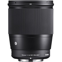 Sigma 16mm F1.4 DC DN, Contemporary, Micro Four Thirds mount Sigma 16mm F1.4 DC DN, Contemporary, Micro Four Thirds mount
