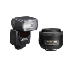 Nikon AF-S DX NIKKOR 35mm f / 1.8G + Nikon Speedlight SB-700