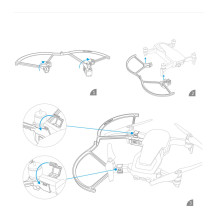 Pgytech LED Propeller Guards for DJI Mavic Air (Propeller Guard with LED)