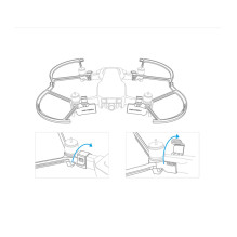 Pgytech LED Propeller Guards for DJI Mavic Air (Propelerių apsauga su LED)