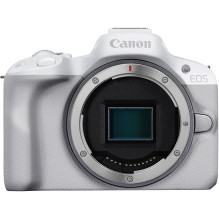 Canon EOS R50 + RF-S 18-45mm (White) + Mount Adapter EF-EOS R