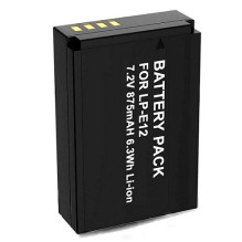 Replacement battery Canon LP-E12, 875mAh