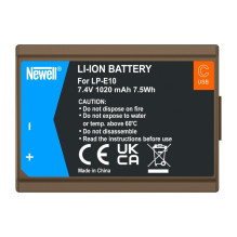 Baterija su USB-C įkrovimu Newell LP-E10 (Canon)