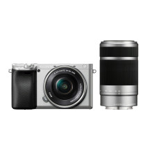 Sony A6400 + 16-50mm OSS + 55-210mm OSS (Silver), (ILCE-6400Y / S), (α6400), (Alpha 6400)