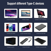 Kabelis USB-C - USB-C, PD100W, USB4 (juodas, 3m)