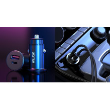 Kroviklis CHOETECH USB-C, USB-A: 12-24V, 30W, QC3.0+ PD3.0 Kroviklis CHOETECH USB-C, USB-A: 12-24V, 30W, QC3.0+ PD3.0