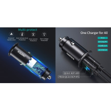 Kroviklis CHOETECH USB-C, USB-A: 12-24V, 30W, QC3.0+ PD3.0 Kroviklis CHOETECH USB-C, USB-A: 12-24V, 30W, QC3.0+ PD3.0