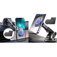 Magnetic phone holder for car LISEN attaches to the dashboard