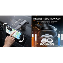 Magnetic phone holder for car LISEN attaches to the dashboard
