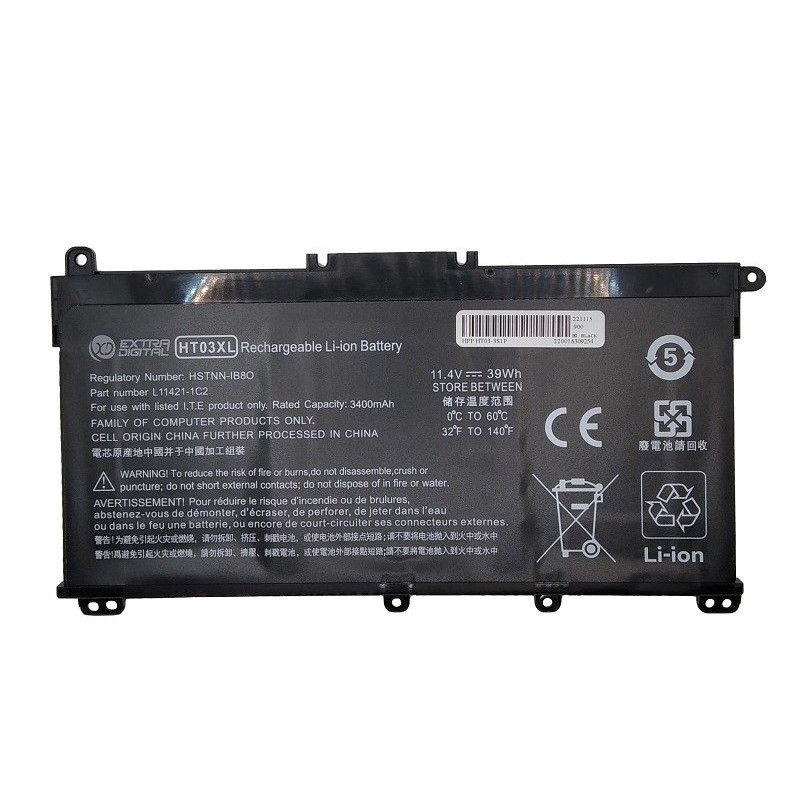 Pakaitinė baterija HP HT03XL, 3400mAh