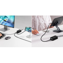 Kroviklis BASEUS GaN 2x USB-C, USB-A, HDMI 4K, 67W, PPS, PD, QC, USB4