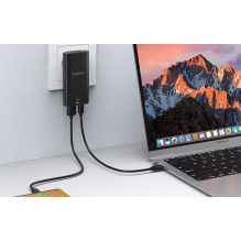 Travel charger CHOETECH GaN USB-C, USB-A: 67W, PD Travel charger CHOETECH GaN USB-C, USB-A: 67W, PD