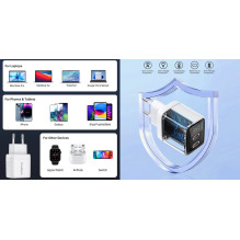 Charger CHOETECH GaN 2xUSB Type-C: 35W, PD Charger CHOETECH GaN 2xUSB Type-C: 35W, PD