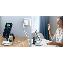 Wireless Charger - CHOETECH MagSafe 15W 3-in-1 Charging Stand