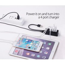 USB Hub - ORICO W5P-U3-030 4-Port USB 3.0 Hub Micro USB, Juodas