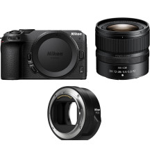 Nikon Z 30, (Z30) + NIKKOR Z DX 12-28mm f / 3.5-5.6 PZ VR + FTZ II Adapter