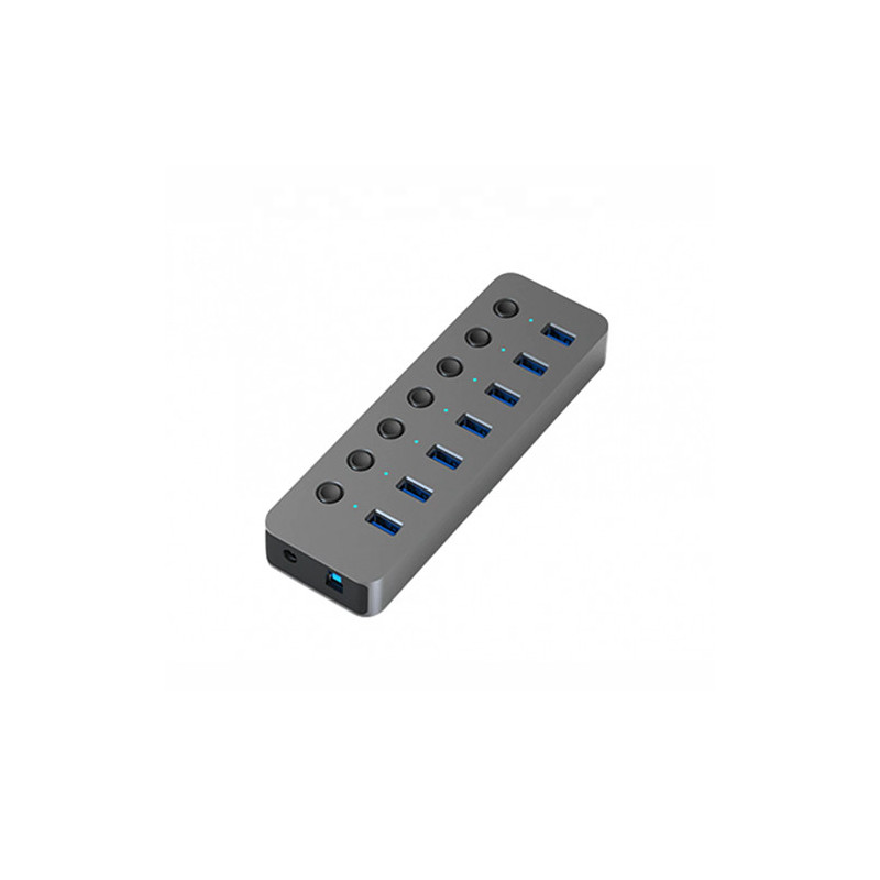 Adapter USB A 3.0 - 7 x USB 3.0 with switches