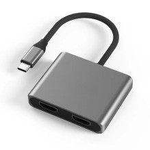 Adapteris USB Type-C - 2x...
