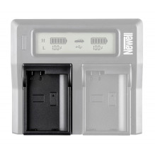 Newell charger adapter plate for BLX-1 batteries for Olympus