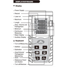 Laser distance meter up to 60m