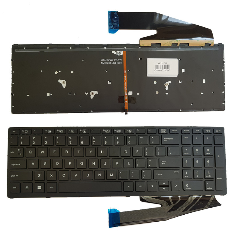 Klaviatūra HP ZBook 17 G4, 15 G3, G4, 17 G3, G4, US