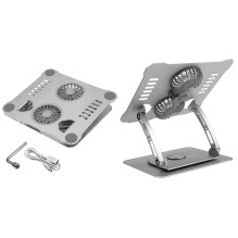 Tablet cooling stand HISMART, with 2 fans Tablet cooling stand HISMART, with 2 fans