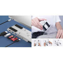 CHOETECH Laptop Stand with 7-Port USB Type-C Hub
