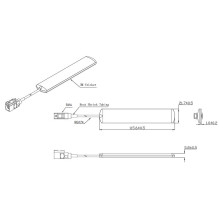 5G NR antenna, 617~960 / 1710~2690 / 3300~3800 / 4400~4900MHz, 2dBi, 11cm