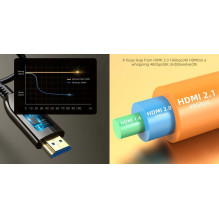 Optical cable HDMI - HDMI, AOC, 8K, 60Hz, 50m, 48Gbps, 2.1 ver Optical cable HDMI - HDMI, AOC, 8K, 60Hz, 50m, 48Gbps, 2.1 ver