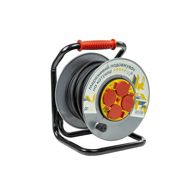 Ilgintuvas su rite 25m, 4 lizdai, 3x2.5mm2