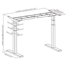 Professional Height Adjustable Table, 139cm X 68cm, White