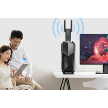 Wireless USB adapter, Wi-Fi6, 5374Mbps, 2.4GHz, 5GHz, 6GHz, USB3.0. Wireless USB adapter, Wi-Fi6, 5374Mbps, 2.4GHz, 5GHz, 6GHz, USB3.0.